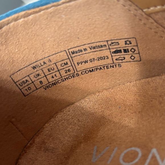 Vionic Willa II Teal Suede Loafers Slip On Size 10 Comfort Insoles - Picture 11 of 11